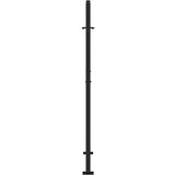 vidaXL Vrtna vrata črna 105x155 cm Jeklena križna oblika | Shoptok.si
