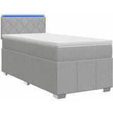  Boxspring krevet s madracem Svjetlosiva 80 x 200 cm Tkanina | shoptok.hr