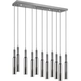 Trio Select LED viseča svetilka v srebrni barvi s steklenim senčnikom Lucent – | Shoptok.si