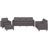  4-dijelni set sofa s jastucima sivi od umjetne kože | shoptok.hr