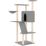  Penjalica za mačke sa stupovima za grebanje svjetlosiva 143 cm | shoptok.hr