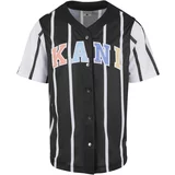 Karl Kani Srajca 'KM241-040-2' svetlo modra / pastelno oranžna / črna / bela