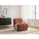 Bobochic Paris Opečnato oranžen fotelj iz tkanine bouclé Janissaire – | Shoptok.si
