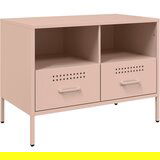 The Living Store TV omarica roza 68x39x50,5 cm hladno valjano jeklo - TV Omarica, (21624801) | Shoptok.si