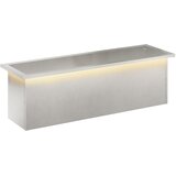  Vrtna posuda za sadnju s LED svjetlom Srebrna 30 x 100 x 30 cm | shoptok.hr