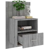  Stenska nočna omarica siva sonoma, (20730199) | Shoptok.si