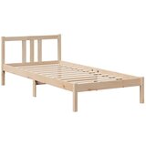  Krevet s regalom za knjige bez madraca 75x190 cm borovina | shoptok.hr