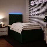 vidaXL Krevet box spring s madracem tamnozeleni 120x190 cm baršunasti | shoptok.hr