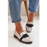 Kesi Patent Leather Women's Loafers with Light Grey Vinceza Decoration Cijene
