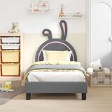Krevet za djecu s uzglavljem Svijetlo siva 80 x 160 cm PU | Eponuda.com