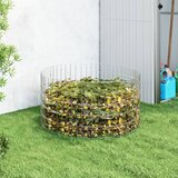 vidaXL Vrtni kompostnik Ø100x50 cm pocinkano jeklo Cene