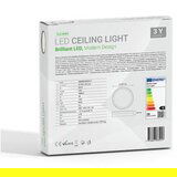 Greentech Okrugla stropna LED svjetiljka (36 W, Ø x V: 49 x 6 cm, Crna, Zlatna, Neutralno bijelo) | shoptok.hr