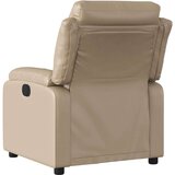 vidaXL Električni naslanjač kapučino umetno usnje | Shoptok.si