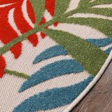 Lesnina XXXL PREPROGA ZA ZUNANJO UPORABO Floral 120 cm tkano večbarvno | Shoptok.si