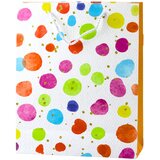  Geschenktüte with Aquarell-Pastell-Punkten, 32 × 26 × 10 cm | Shoptok.si