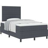  Box Spring Postelja z vzmetnico Temno siva Majhna dvojna žametna tkanina, (22081147) | Shoptok.si