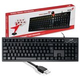 Genius Smart KB-100 žična USB tastatura punog formata, US raspored, crna Slike