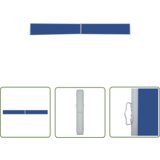  The Living Store Zložljiva stranska tenda za teraso 170x1200 cm modra - Stranska Tenda, (21742457) Cene