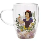 Šalica Snow White - stakleni s osušenim cvijećem