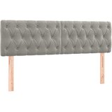  s oprugama i madracem svjetlosivi 140x190 cm baršunasti | shoptok.hr