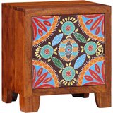 vidaXL Noćni ormarić 40x30x45 cm puno drvo bagrem | shoptok.hr