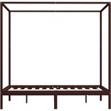  Za krevet s baldahinom od borovine tamnosmeđi 120x200 cm | shoptok.hr
