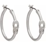Coach Uhani Signature Hoop Earrings 37408160RHO030 Srebrna