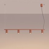 Sollux SL.2715 - Luster na sajli KARBON 4xGU10/10W/230V narandžast | Eponuda.com