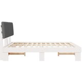  Krevetni okvir s tapiciranim uzglavljem Svijetlo siva | shoptok.hr