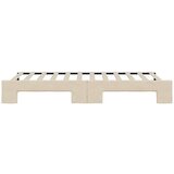  Dnevni krevet na razvlačenje krem 90 x 200 cm od tkanine | shoptok.hr