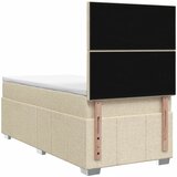  LED okvir za krevet s madracem Krem 100 x 200 cm Tkanina | shoptok.hr