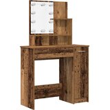  Toaletni stolić s LED-om izrađenim od starog drva Smeđa 86.5 x 35 x 136 cm | Shoptok.si