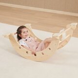 Viga drvena prirodna Montessori klackalica | shoptok.hr