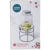 Altom design stakleni dispenzer za piće 4 l na stalku, s pipcem Slike