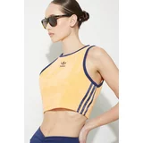 Adidas Top Terry Crop Tank za žene, boja: narančasta, JH0621