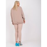 BASIC Feel Good Sweatshirt-RV-BL-6299.11-dark beige | Shoptok.si