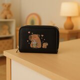  Novčanik s preslatkim motivom kapibare 12.5 x 8.5cm - crni | Shoptok.si
