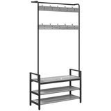 vidaXL Vješalica za kapute Sivi hrast sonoma 95 x 34 x 184 cm | shoptok.hr