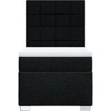 Krevet s oprugama i madracem crni 100 x 200 cm od tkanine | shoptok.hr