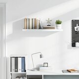  Plutajuća zidna polica visoki sjaj bijela 90x23,5x3,8 cm MDF | shoptok.hr