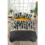  etnik blackyellowwhite ranforce single xxl quilt cover set (de) | ePonuda.com