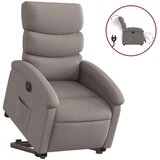 vidaXL Električni naslanjač s funkcijo vstajanja taupe blago, (20927548) | Shoptok.si