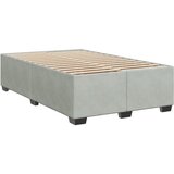 Box spring krevet s madracem svjetlosivi 120x200 cm baršunasti | shoptok.hr