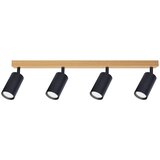  Brilagi - spot svetiljka SELE 4xGU10/30W/230V crna/dekor hrasta | Eponuda.com