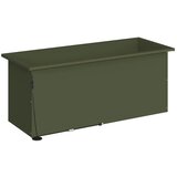  Vrtna posuda za sadnju s LED svjetlom 2 kom. Maslinastozelena - Maslinastozelena 40 x 100 x 40 cm 2 | shoptok.hr