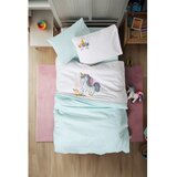 Mijolnir Bela/mentolno zelena bombažna otroška posteljnina za otroško posteljico z rjuho/4-delna 100x150 cm Dolly – | Shoptok.si