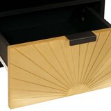  Noćni ormar Crna i zlatna 40 x 33 x 46 cm Konstruirano drvo | shoptok.hr