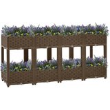  Povišena gredica 160 x 40 x 71 cm od polipropilena | shoptok.hr