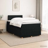  Boxspring krevet s madracem Crna 120 x 190 cm Tkanina | shoptok.hr