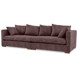 Scandic Tamno smeđa sofa od imitacije kože 266 cm Hamburg – | shoptok.hr
